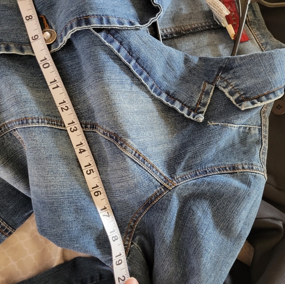 YMI Blue Jeans Jacket Bleached size XL - Picture 13 of 16